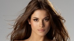 Woman lips faces brown eyes brunettes