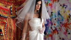 Woman lips faces brown eyes brunettes brides magazines wedding 