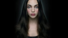 Woman lips faces brunettes