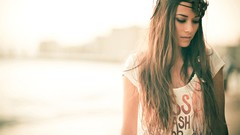 Woman lips faces brunettes headbands