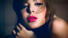 Woman lips faces fashion model