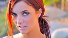 Woman lips faces models Jayden Cole