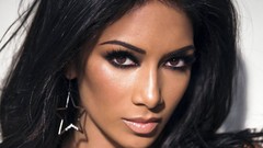 Woman lips faces nicole scherzinger lingerie brunettes models