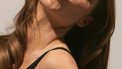Woman lips kissing brunettes models miranda kerr