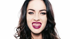 Woman lips Megan Fox Actress brunettes