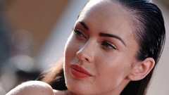 Woman lips Megan Fox Actress famous brunettes