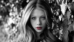 Woman lips michelle trachtenberg grayscale selective coloring