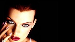 Woman lips Milla Jovovich Actress blue eyes brunettes