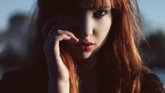 Woman lips mine faces redheads