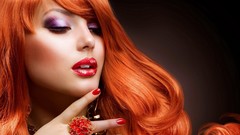 Woman lips models redheads