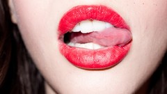 Woman lips mouth tongue