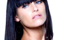 Woman lips nelly furtado big eyes brunettes