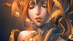 Woman lips paintings blondes artwork