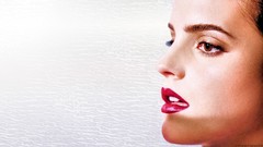 Woman lips Profile Celebrity Actress brown eyes brunettes emma 