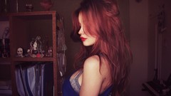 Woman lips romania models bra redheads