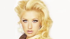 Woman lips white background blondes