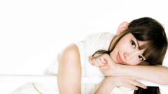 Woman lips white background Celebrity brunettes