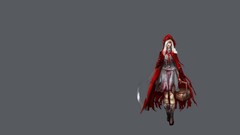 Woman Little Red Riding Hood blood artwork video games ripped