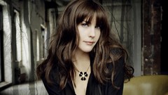 Woman Liv Tyler faces brunettes models black dress