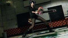 Woman lollipop chainsaw