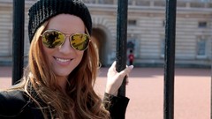 Woman London hats sunglasses Jordan Carver