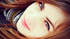 Woman lonely faces redheads portraits