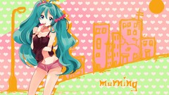 Woman long hair anime girls green eyes hatsune miku vocaloid 