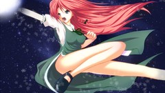 Woman long hair anime girls touhou hong meiling