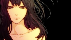 Woman long hair black hair