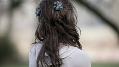 Woman long hair brunettes