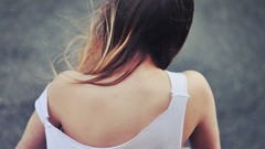 Woman long hair brunettes