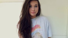 Woman long hair brunettes
