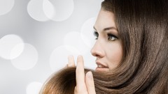 Woman long hair brunettes