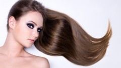 Woman long hair brunettes