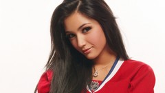 Woman long hair brunettes Canadian Misa Campo