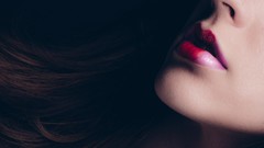 Woman long hair brunettes models