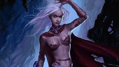 Woman long hair fantasy