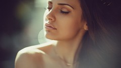 Woman long hair models