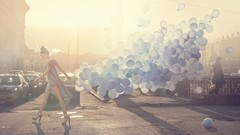 Woman long hair models