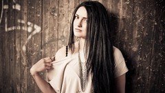 Woman long hair models