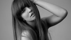 Woman long hair models Bernadette Kaspar
