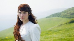 Woman long hair outdoors