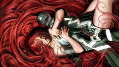 Woman long hair redheads medusa artwork marvel comics fantasy 