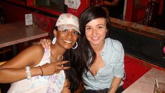 Woman long hair singers