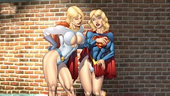 Woman long hair superheroes supergirl Power Girl