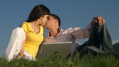 Woman love Men kissing