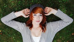Woman lying down redheads