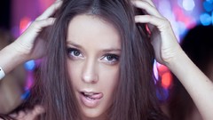 Woman makeup long hair brown eyes brunettes Fedor Shmidt