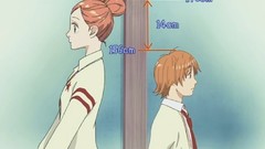 Woman male long hair brown eyes school uniforms short hair 