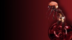 Woman Manga armor boots science fiction cyborgs digital art 